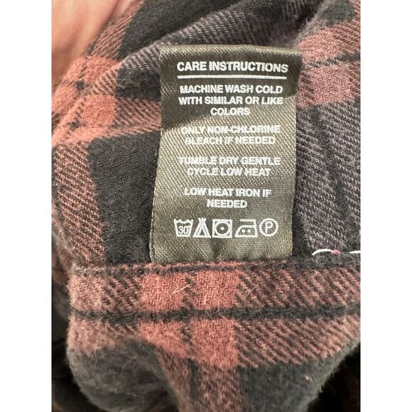 Great Outdoors On The Road Men's Slim Fit Long Sleeve Plaid Button Up Flannel M - Picture 5 of 5